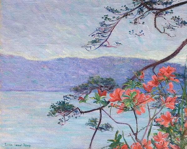 Lilla Cabot Perry Suruga Bay, Azaleas, oil painting image